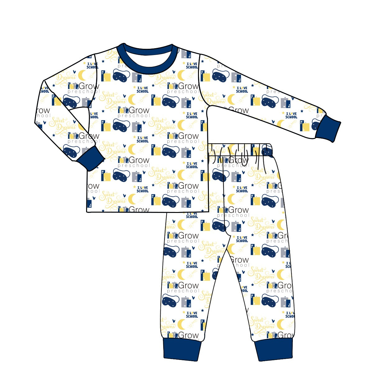 Grow Pajama Set