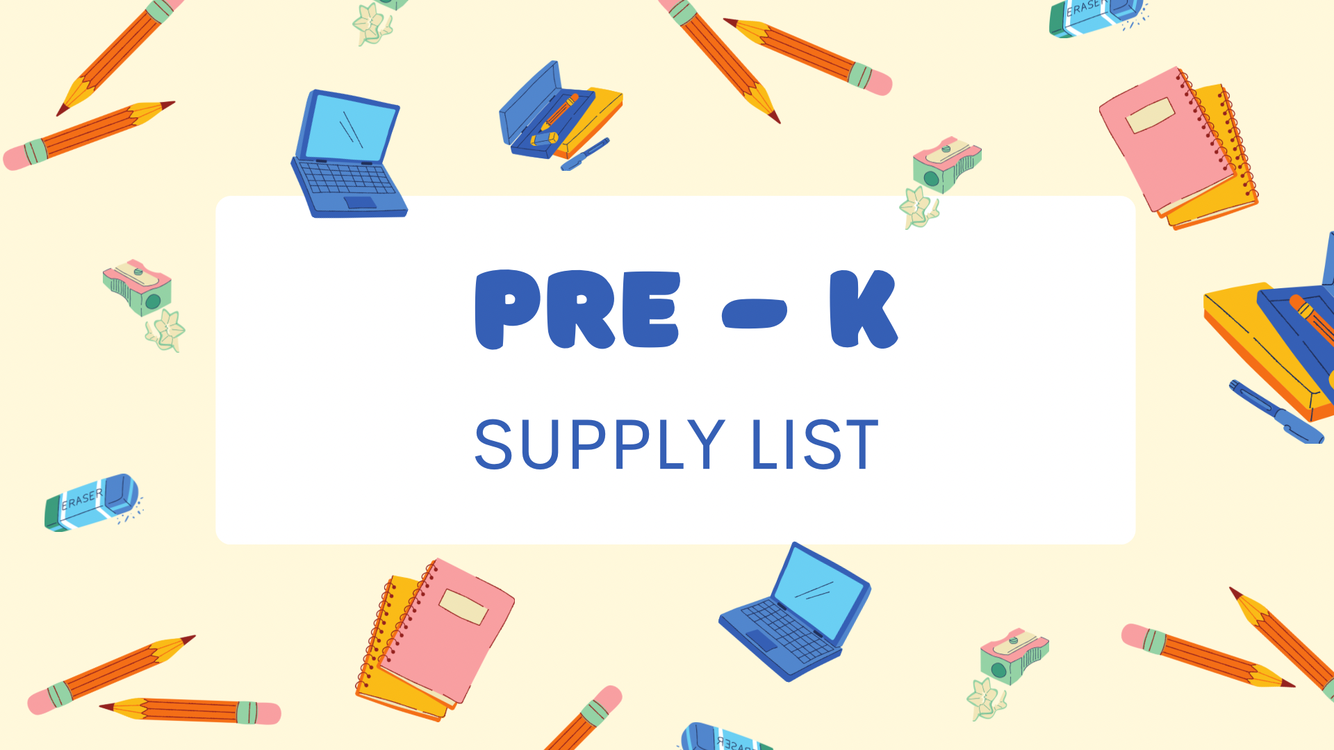 Pre-k Supply Box